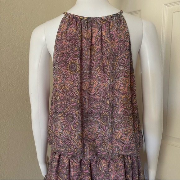 Ramy Brook Pink Paisley Print Knee-Length Dress Sleeveless  Mini Dres S - Picture 8 of 15